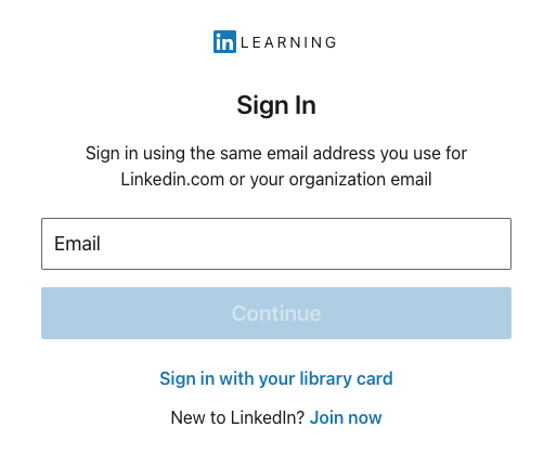 How do I log in to LinkedIn Learning?