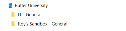 Teams Folders